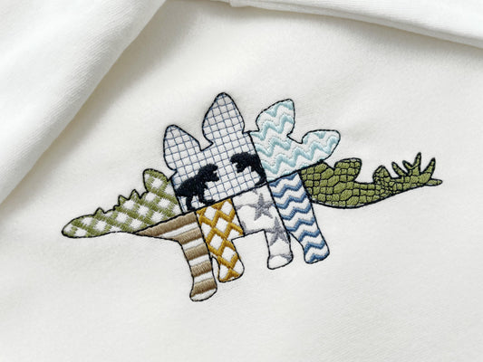 Patchwork Stegosaurus Dinosaur