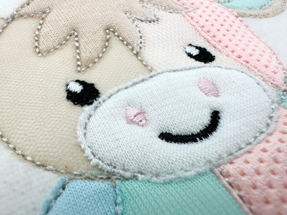Patchwork Cow Bull Calf Toy