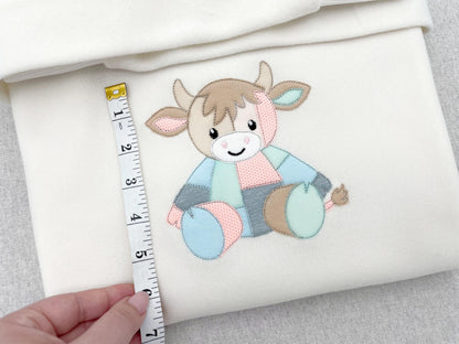Patchwork Cow Bull Calf Toy