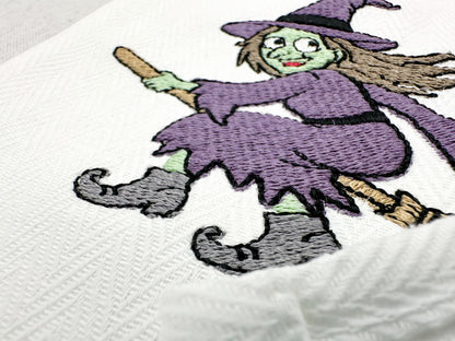 Halloween Witch Stealing Towel