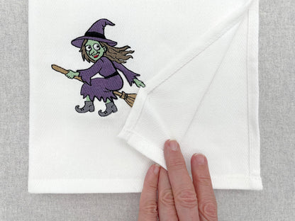 Halloween Witch Stealing Towel