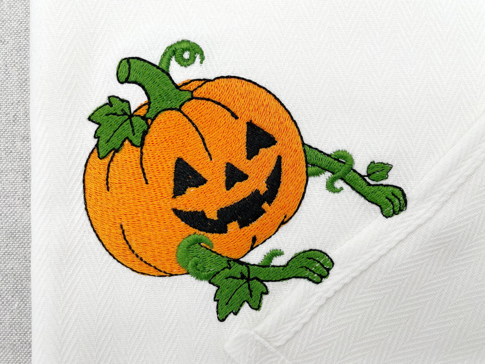 Spooky Halloween Jack-O-Lantern Pumpkin Thief – machine embroidery design by Artapli, photo 3