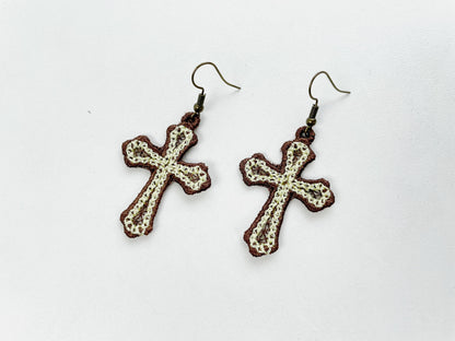 Cross Earrings FSL