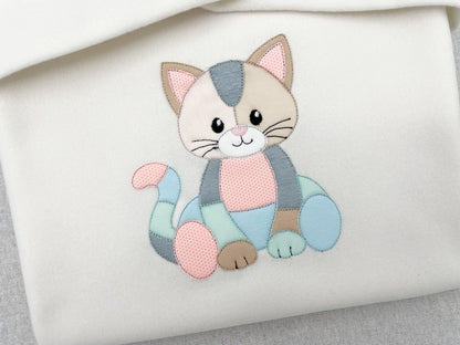 Kitty Cat Toy Raggedy Applique