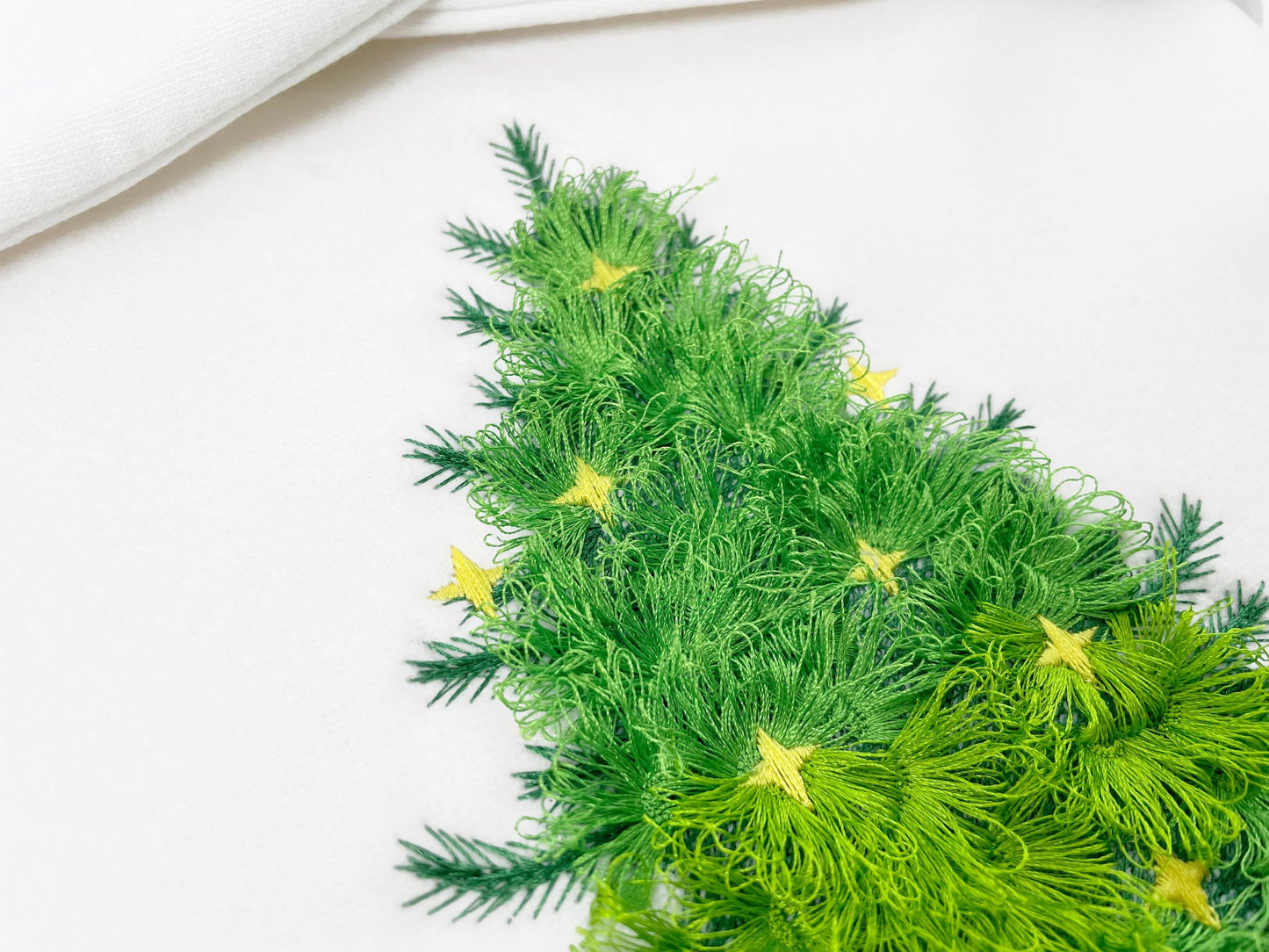 Big Fringed Fluffy Christmas Tree