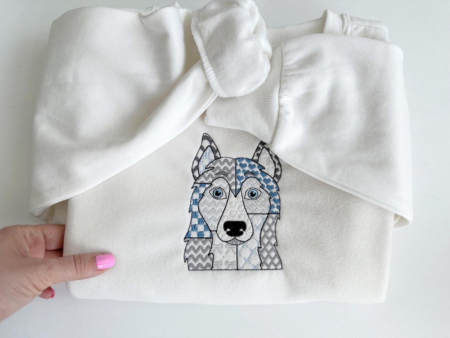 Patchwork Husky Puppy Dog