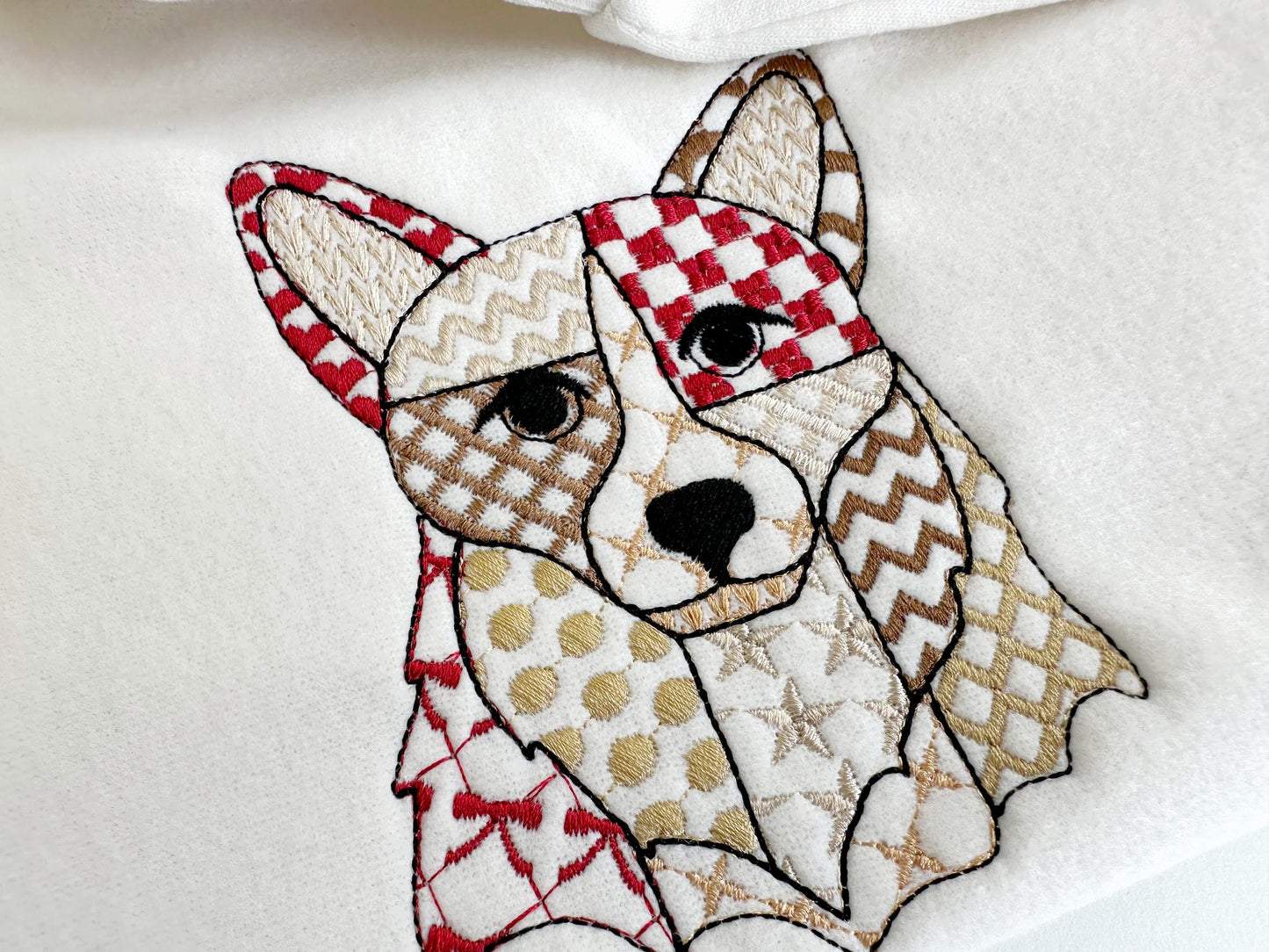 Patchwork Corgi Dog