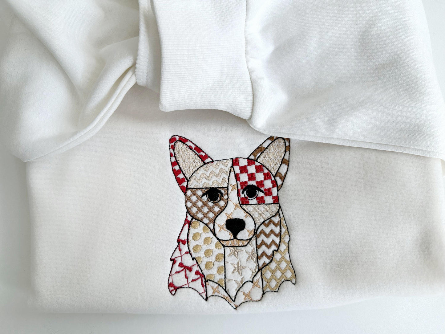 Patchwork Corgi Dog