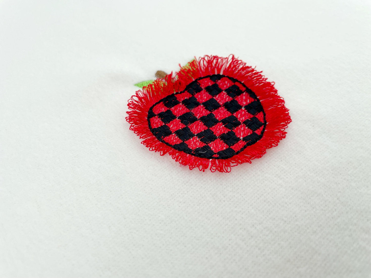 Patterned Fringed Apple