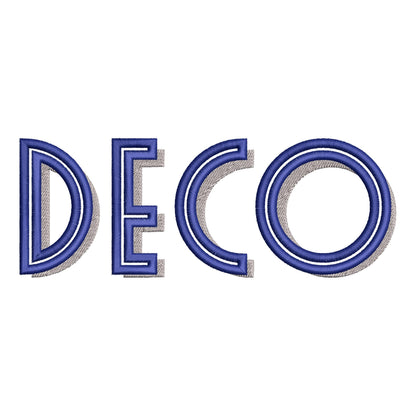 Shadow Font Art Deco