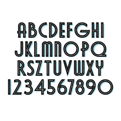 Shadow Font Art Deco