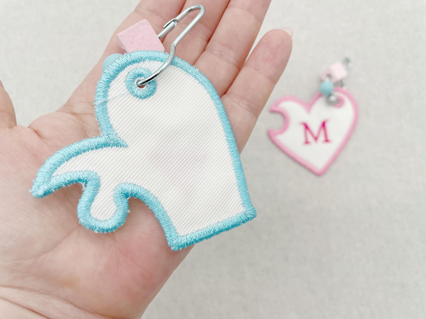 Split Heart Puzzle Keychain