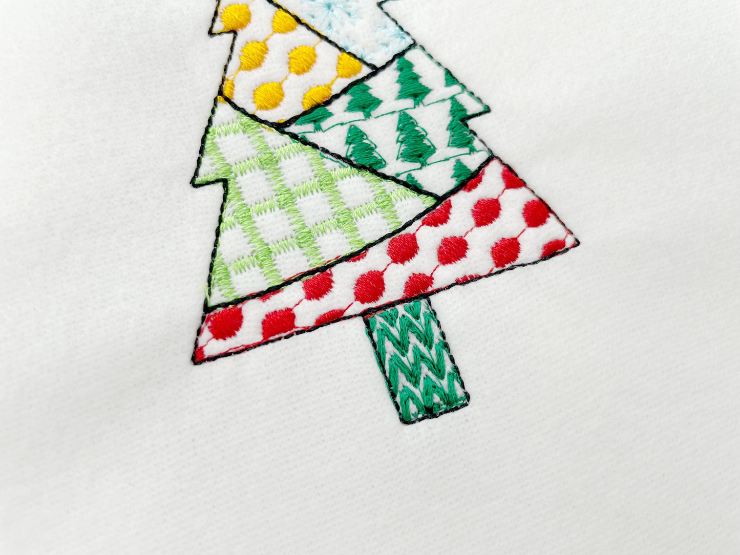 Patchwork Christmas Tree Set