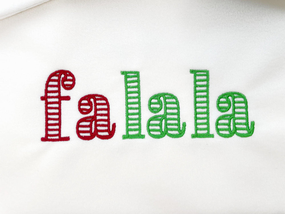 Striped Font Abril Elegant – machine embroidery font by Artapli, photo 2