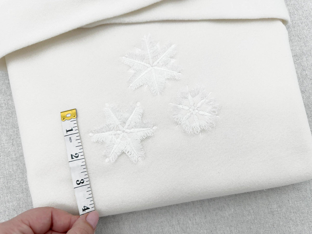 Fringed Snowflake Set of 3