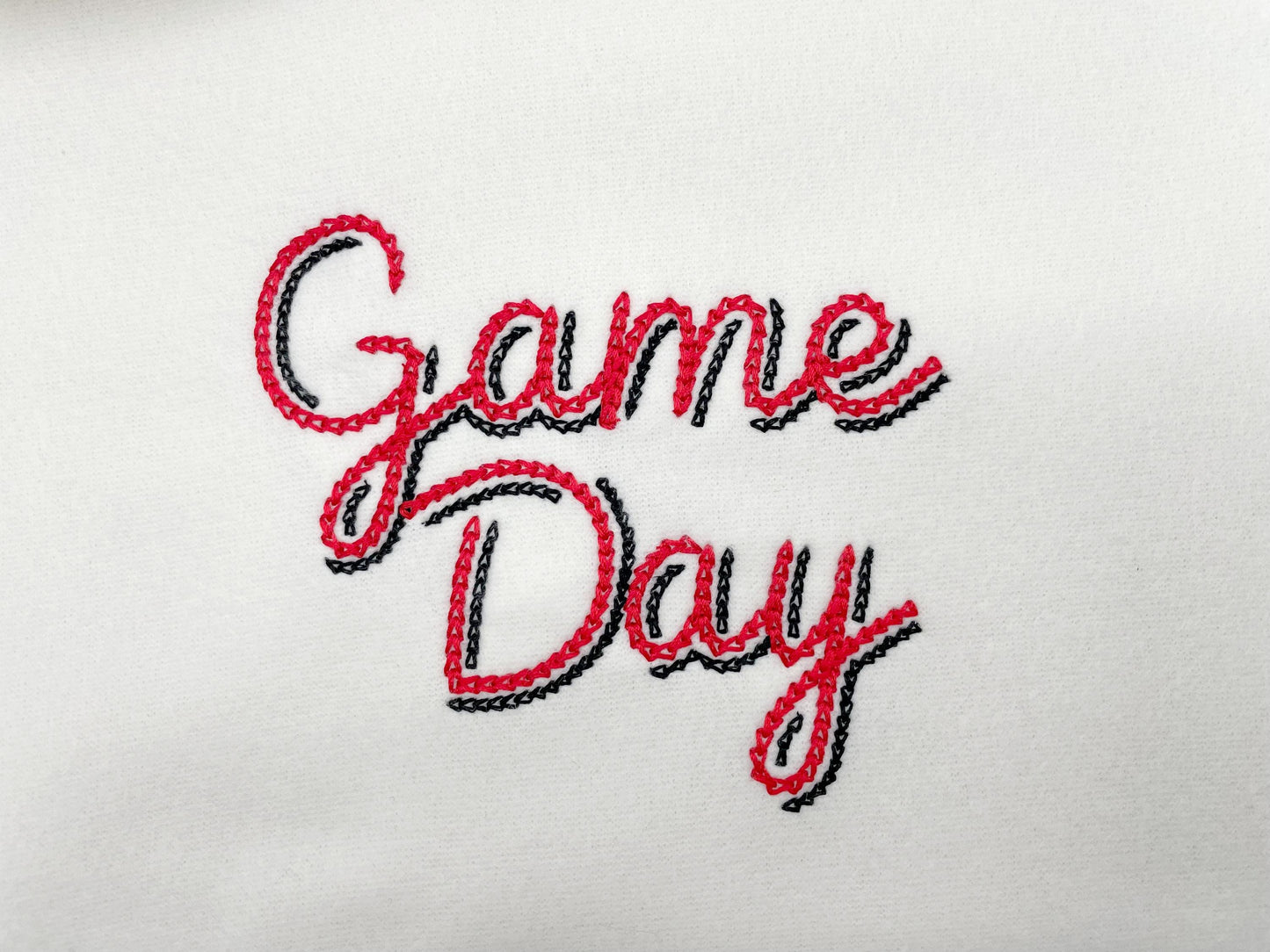 Double Chain Stitch Font Paisley