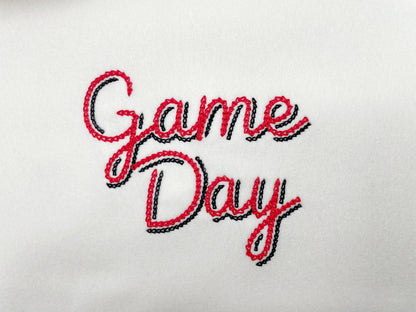 Double Chain Stitch Font Paisley