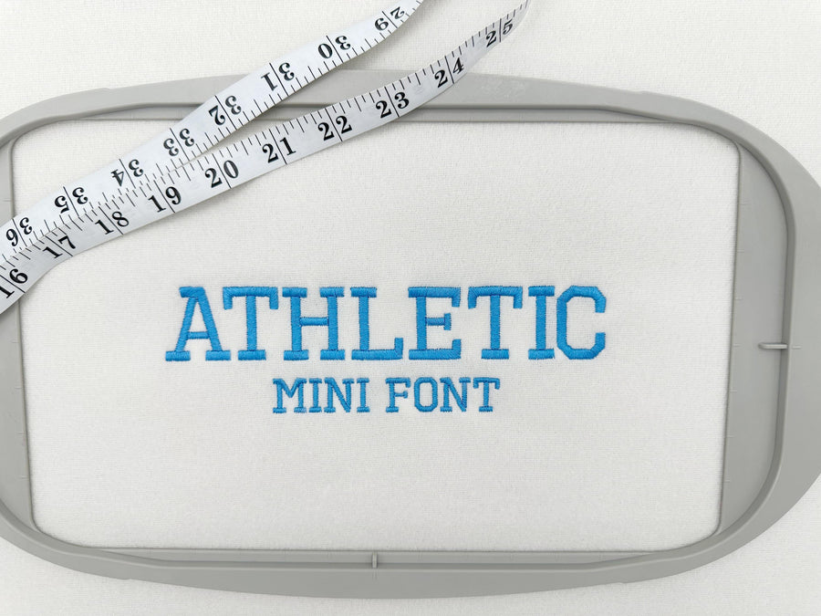 Sport Collegiate Athletic MINI Font machine embroidery designs satin stitch alphabet monogram