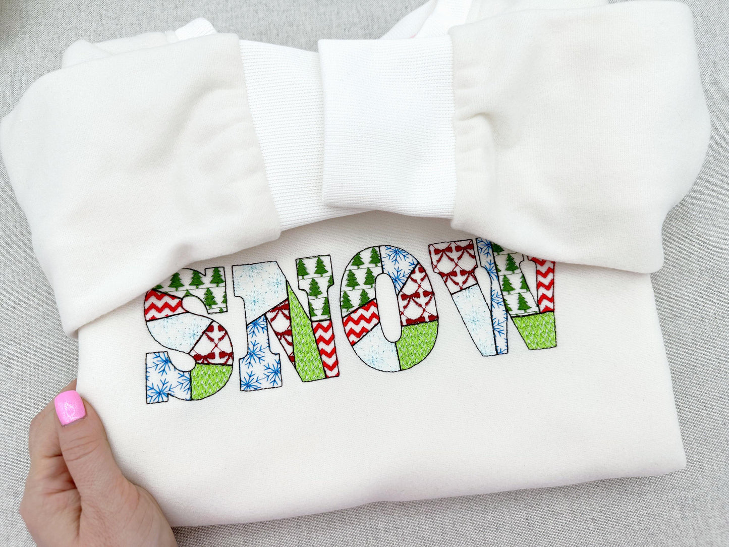 Christmas Patchwork Block Font