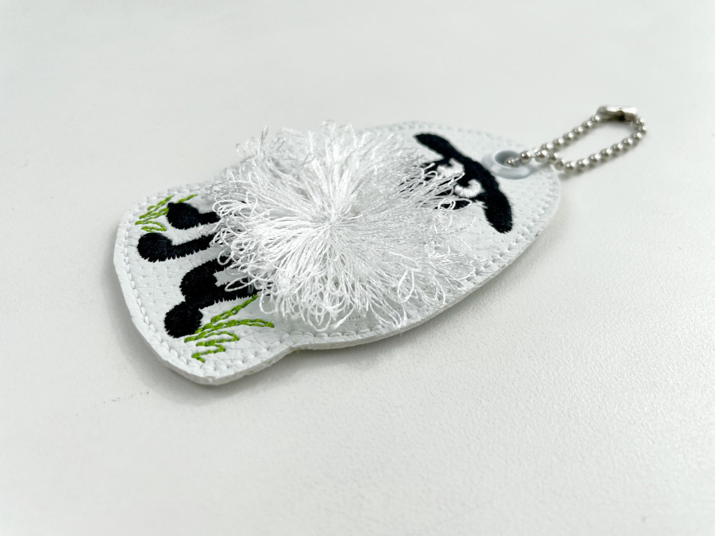 Fringed Fluffy Sheep Keychain