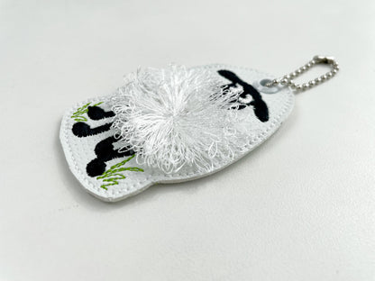 Fringed Fluffy Sheep Keychain