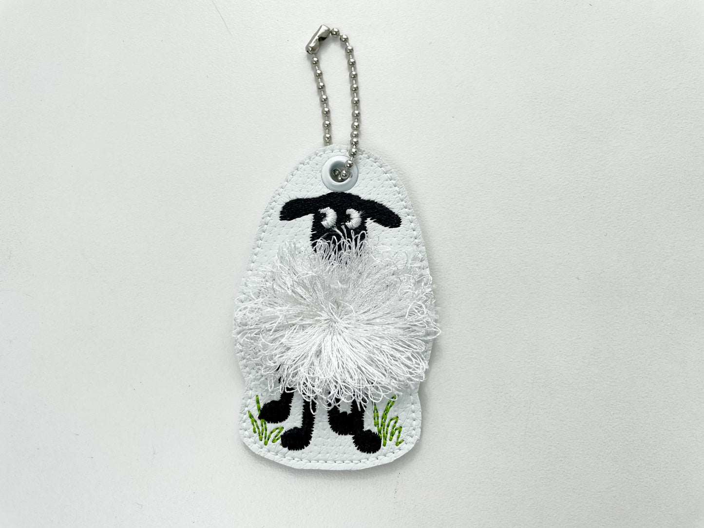 Fringed Fluffy Sheep Keychain
