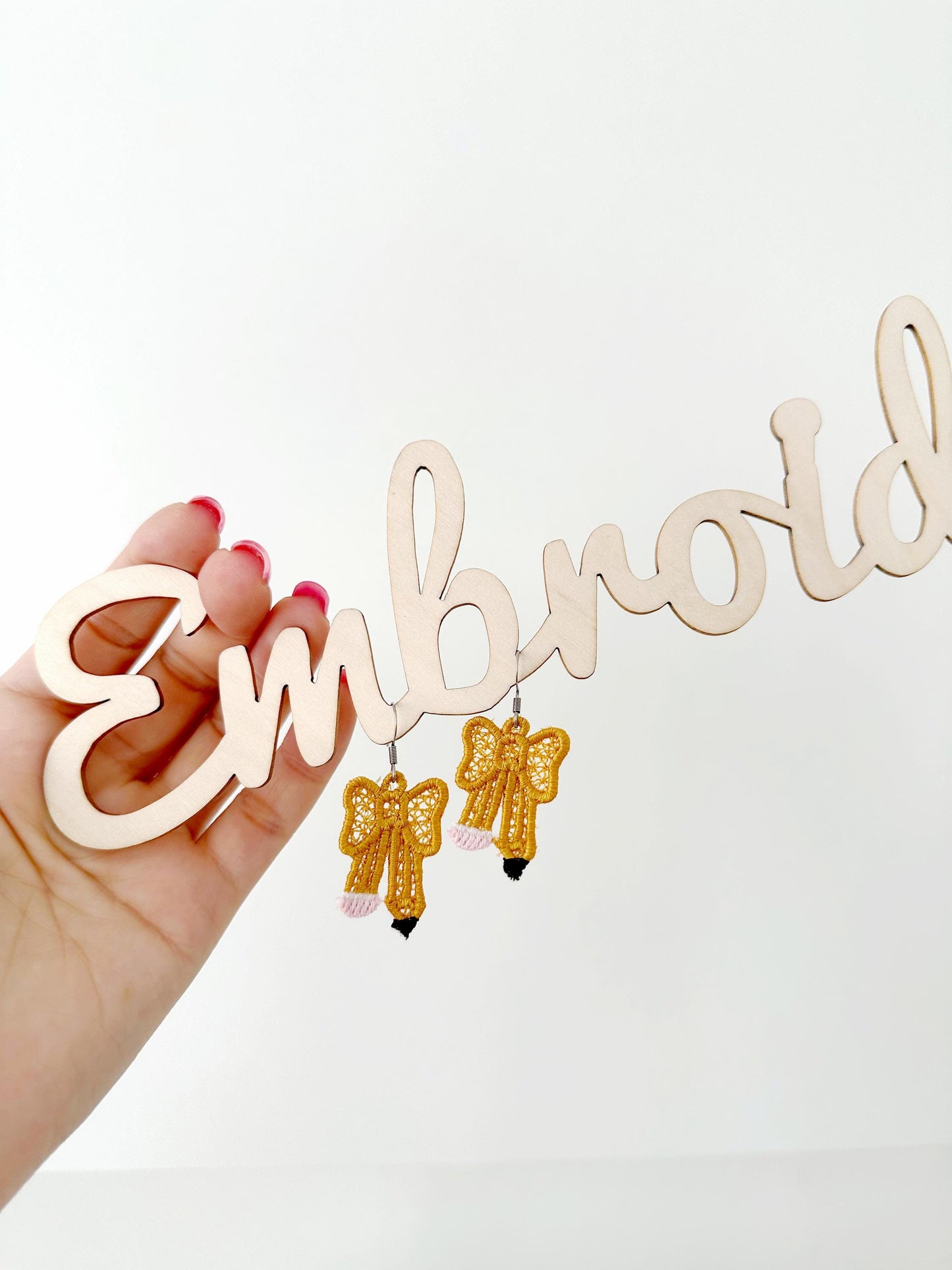 Pencil Bow Earrings FSL