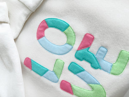 Raggedy Applique Patchwork Font