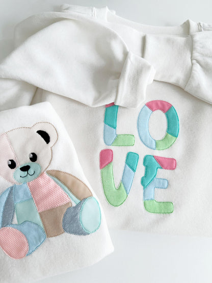 Raggedy Applique Patchwork Font