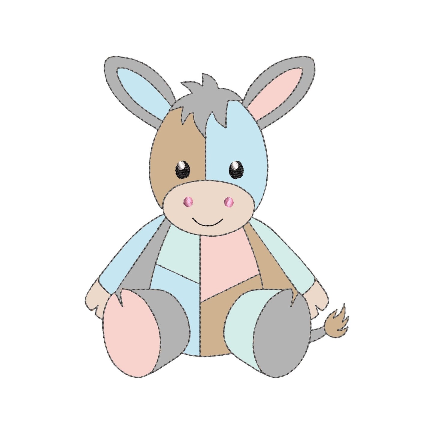 Little Patchwork Donkey Toy