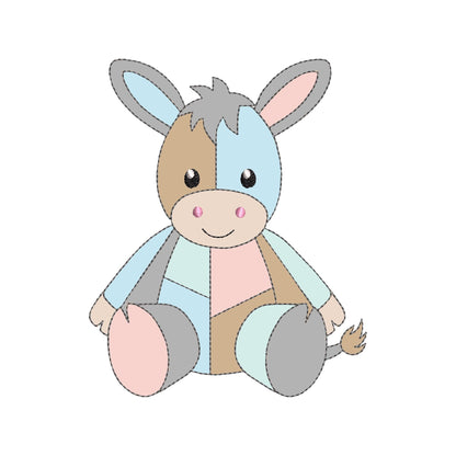 Little Patchwork Donkey Toy