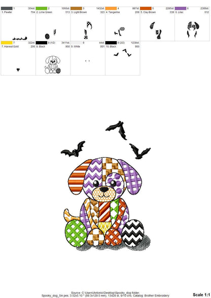 Halloween Patchwork Puppy