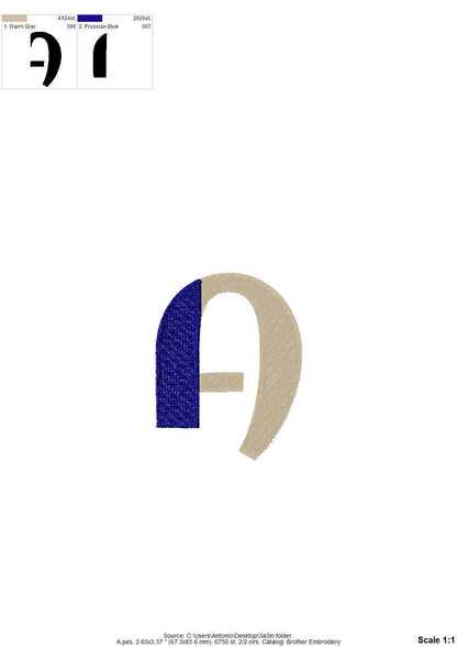 Bold Block Split Font