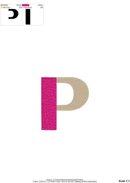 Bold Block Split Font