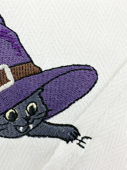 Halloween Kitty Cat with Witch Hat