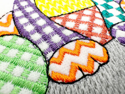 Halloween Patchwork Spooky Cat