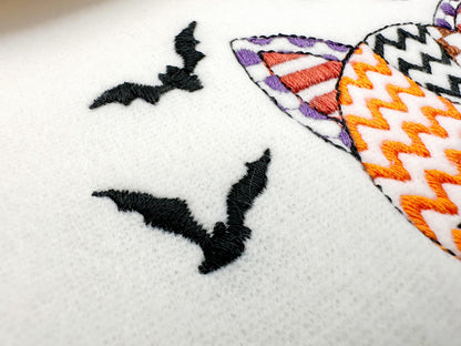 Halloween Patchwork Spooky Cat