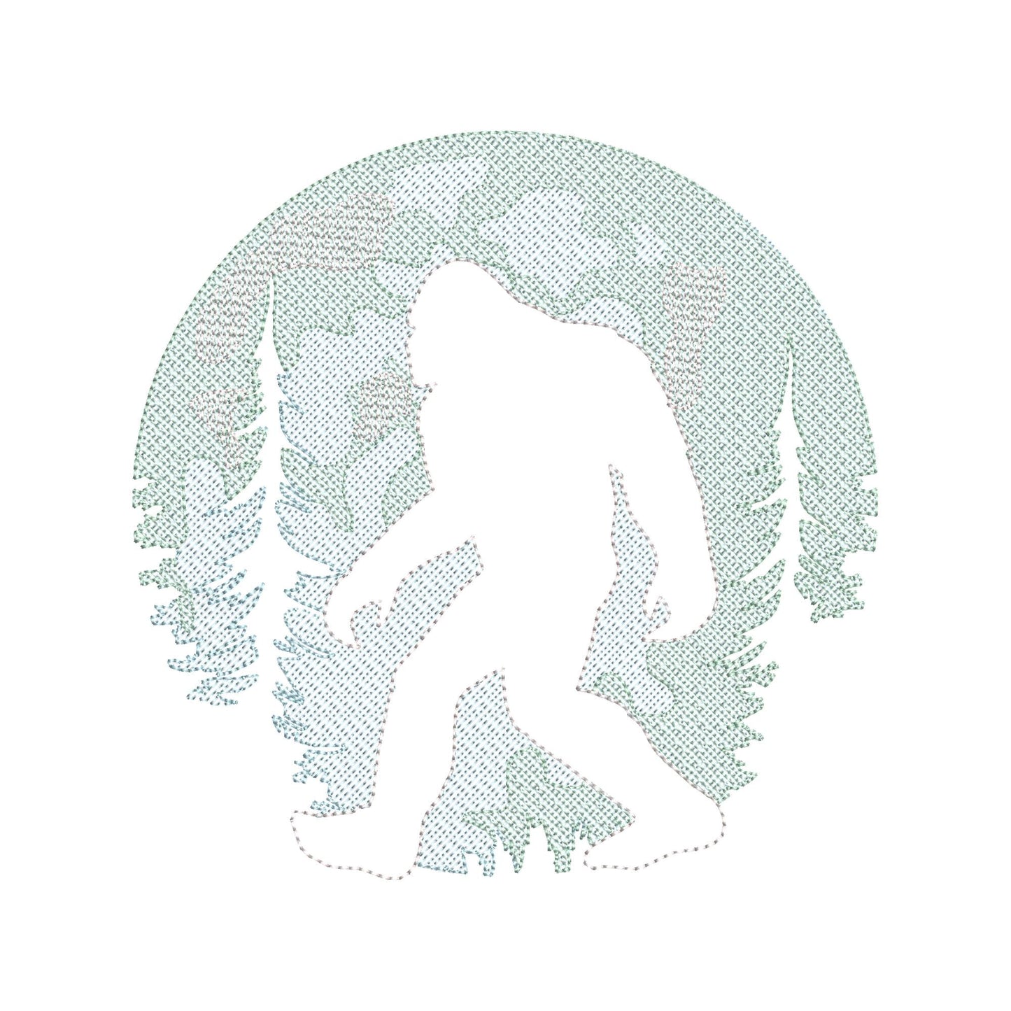 Embossed Yeti Sasquatch Bigfoot