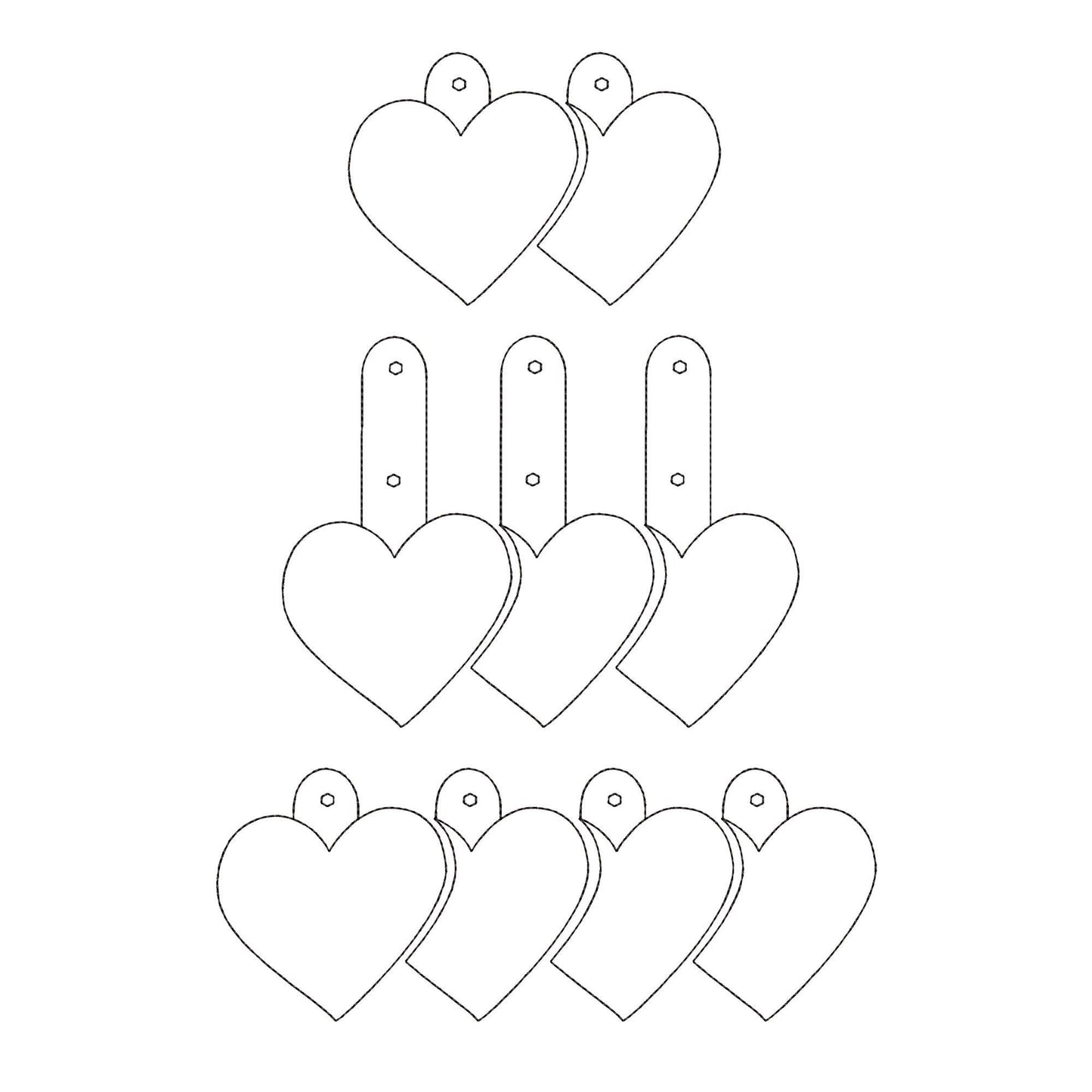Split Heart Friendship SET