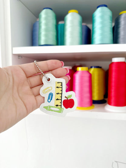 Back to School Teacher Tools Keychain