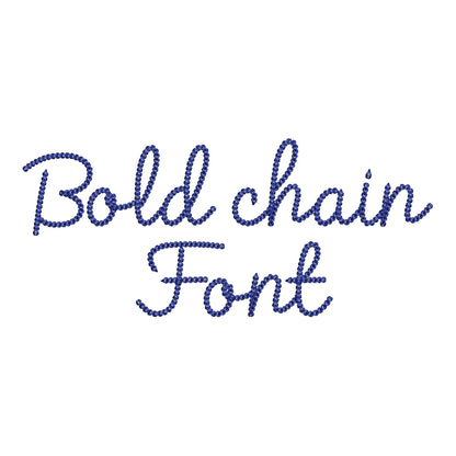 Extra Bold mini Chain Font Paloma