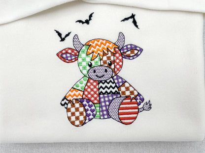 Halloween Patchwork Cow Bull Calf