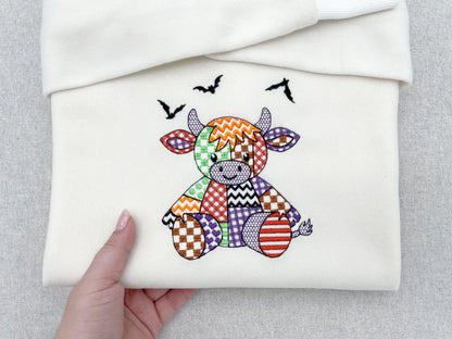 Halloween Patchwork Cow Bull Calf