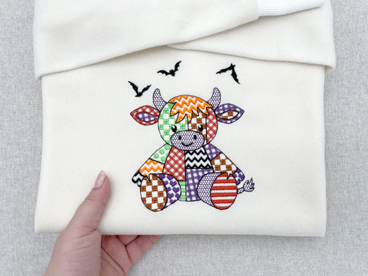 Halloween Patchwork Cow Bull Calf