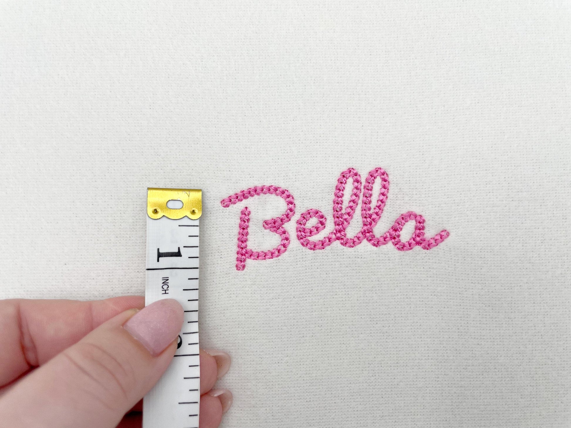 Extra Bold mini Chain FONT Paloma machine embroidery designs sizes 1 up to 3 inch chain stitch monogram kids handwritten script Alphabet