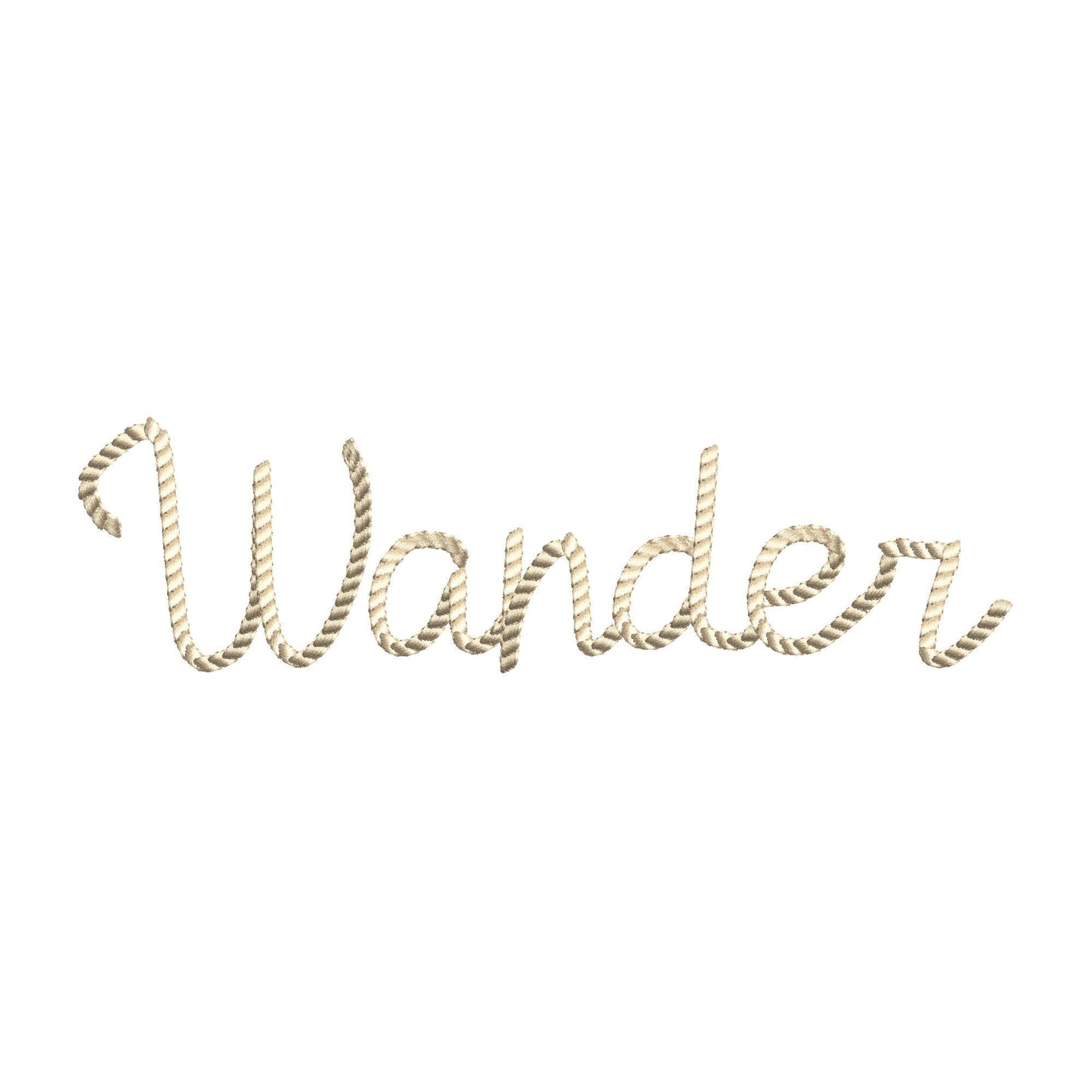 Rope Stitch Font Ropetastic