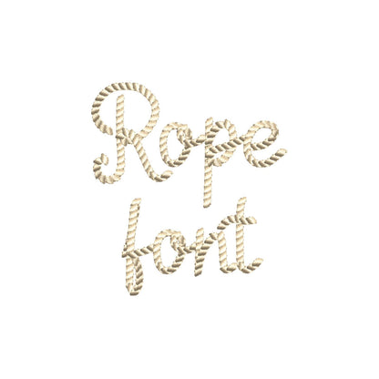 Rope Stitch Font Ropetastic