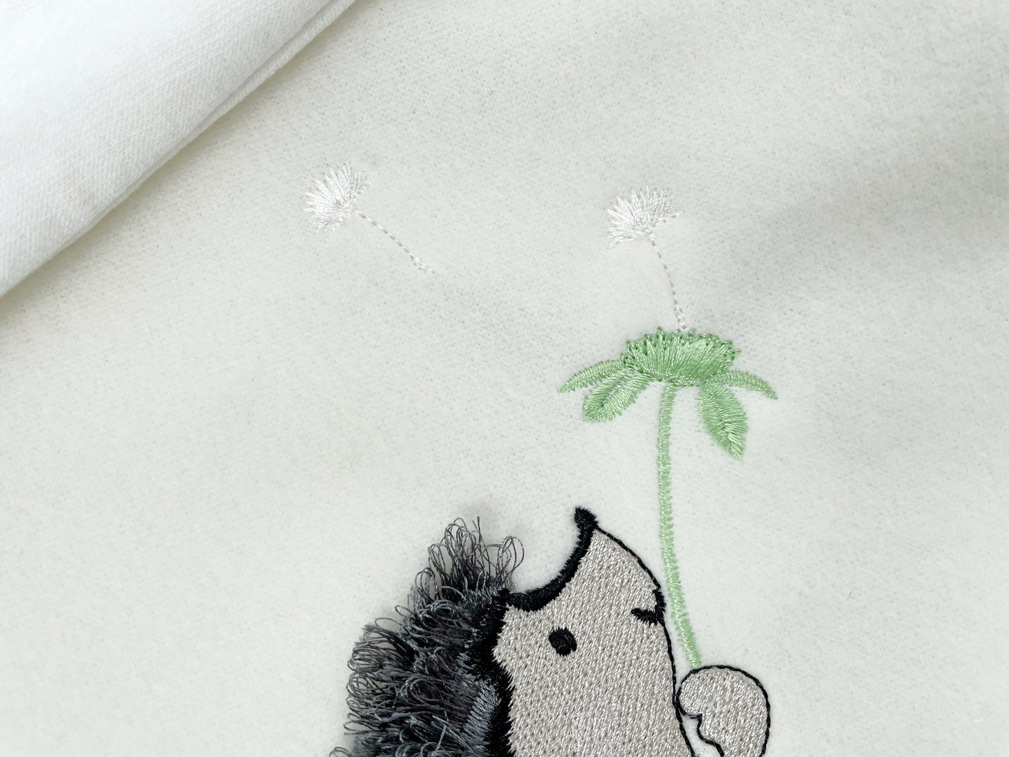 Cute Hedgehog with Dandelion
