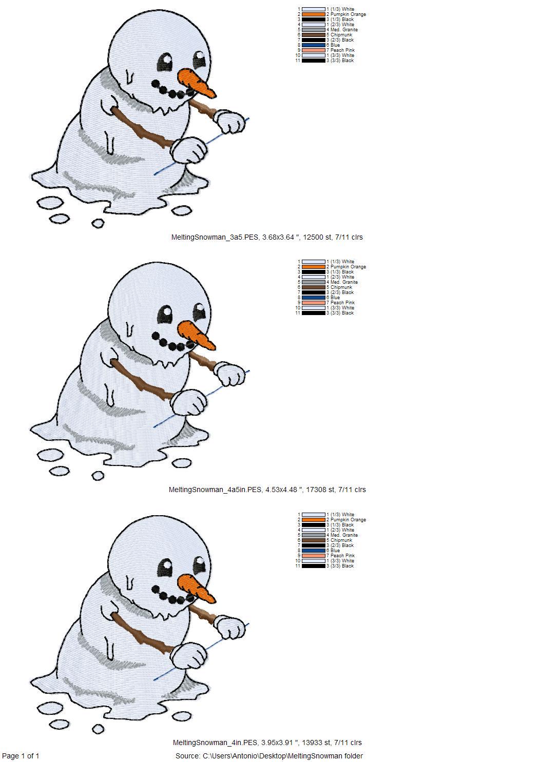 Melting Snowman Thief
