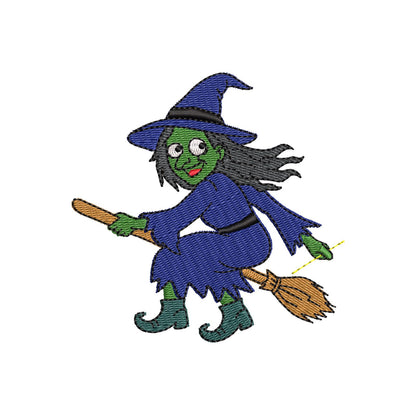 Halloween Witch Stealing Towel